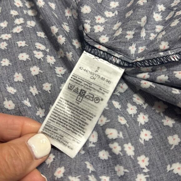 Gap Women’s Navy Floral Spaghetti Strap Dress Size Small - Picture 6 of 7